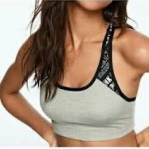 PINK Victoria Secret Black/Gray Ultimate Sport Bra size S